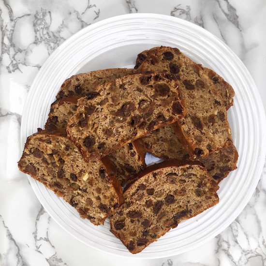 Healthy Chai Tea Fruit Loaf