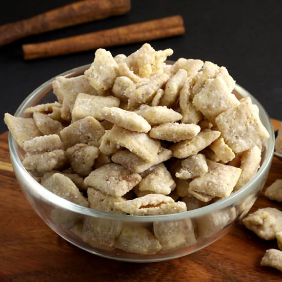 Snickerdoodle Puppy Chow Snack Mix
