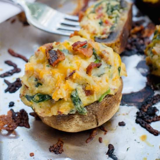 Grilled Stuffed Mushrooms