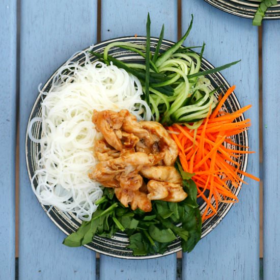 Vietnamese Rice Paper Roll Salad
