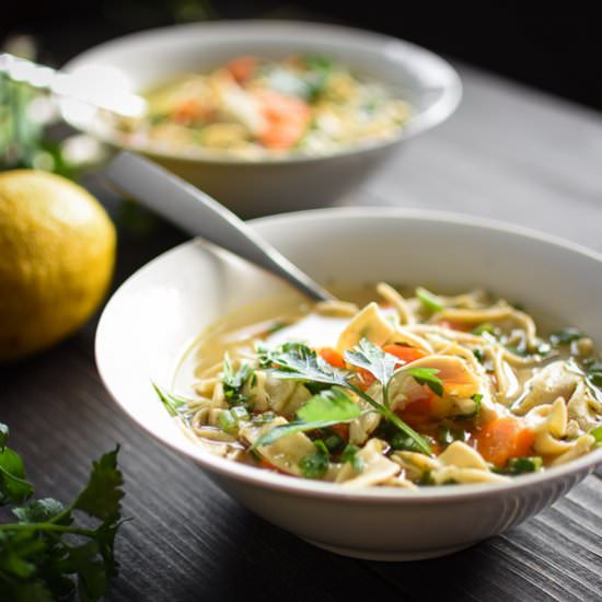 Instant Pot Lemon Chicken Noodle