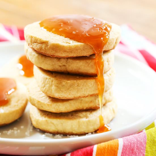 Salted Caramel Refrigerator Cookies