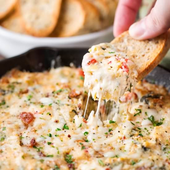 Asiago Spinach Artichoke Dip
