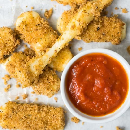 Baked Mozzarella Sticks