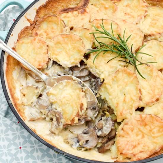 Mushroom & Potato Gratin