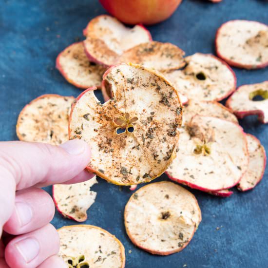 Spiced Dried Apple Chips