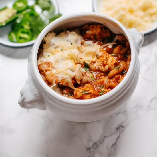 Chicken Chili with Chorizo Spice