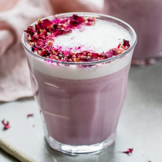 hibiscus rose latte