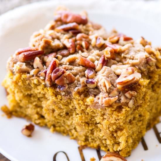 Pecan Pumpkin Coffee Cake