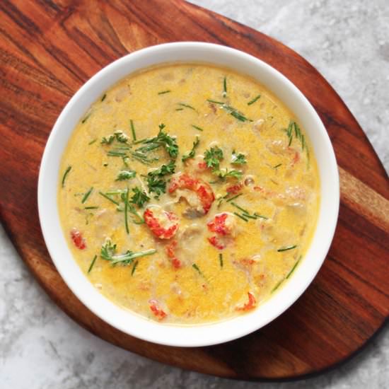 Crawfish Chowder with Bacon