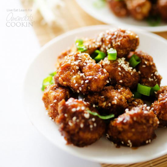 Sticky Garlic Cauliflower