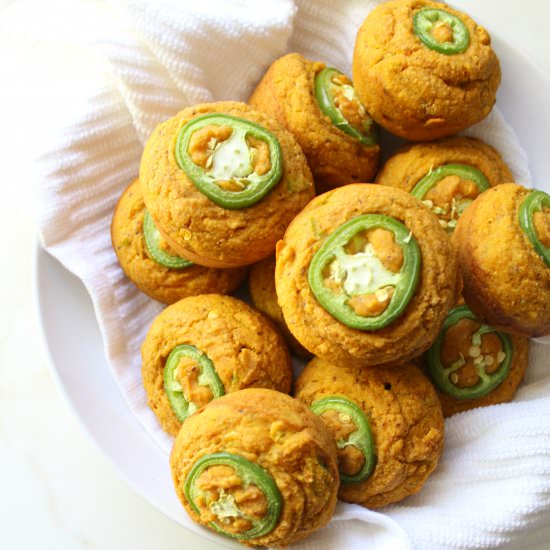 Vegan Jalapeño Cornbread Muffins