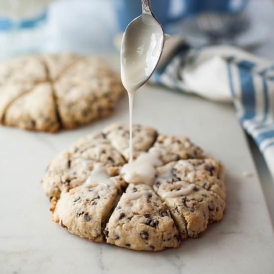 Toffee Chocolate Chip Scones