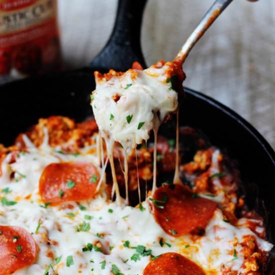 Skillet Pepperoni Pizza Sloppy Joes