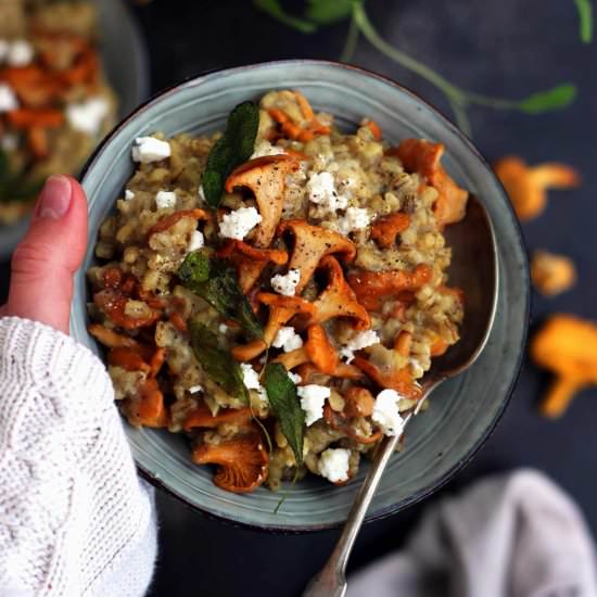 Barley Risotto with Mushrooms