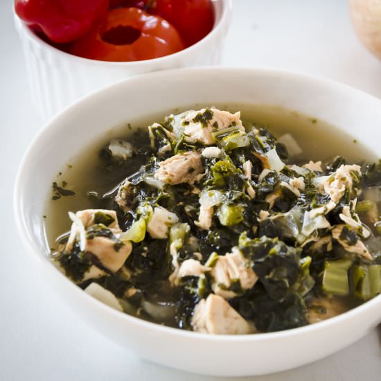 Low Carb Chicken Kale Soup
