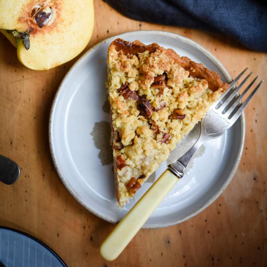 Quince Crumble Tart