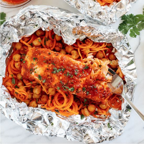Moroccan Salmon Foil Packets