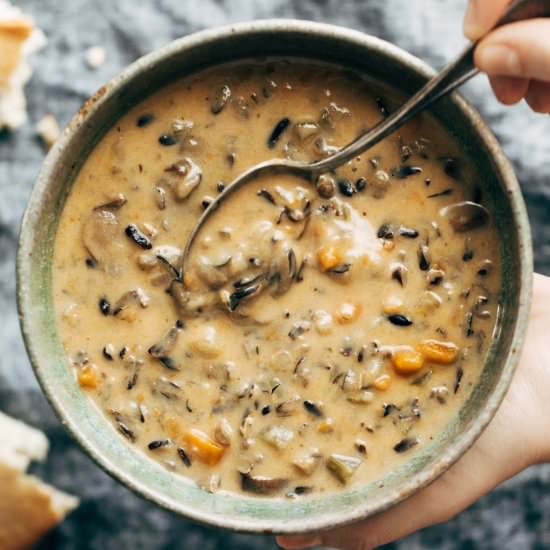 Instant Pot Wild Rice Soup