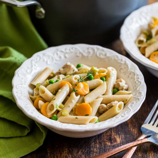 Easy Chicken Pot Pie Pasta