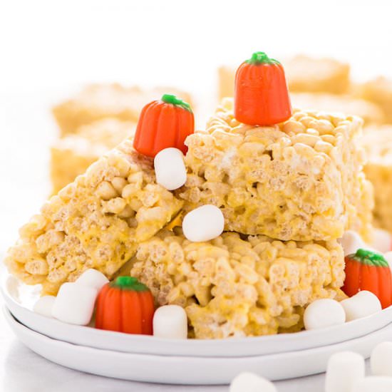 Pumpkin Spice Rice Krispies Treats