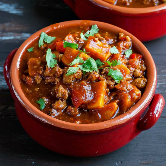Turkey and Sweet Potato Chili
