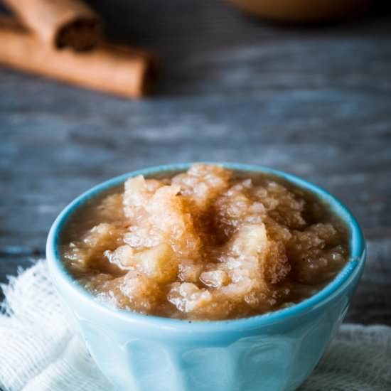 Cinnamon Spiced Applesauce