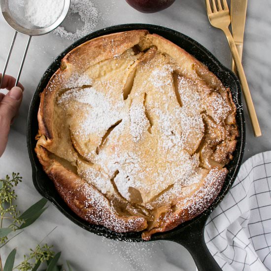 Vanilla Pear Baby Dutch Pancake