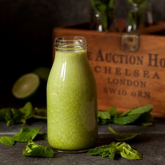 Immune Boosting Lime Mint Smoothie