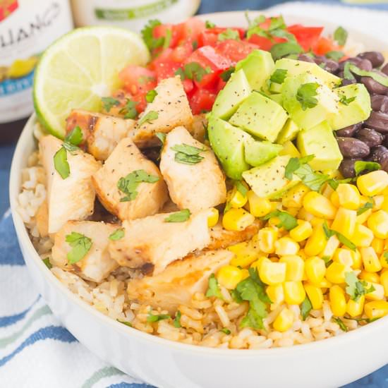 Easy Chicken Burrito Bowl
