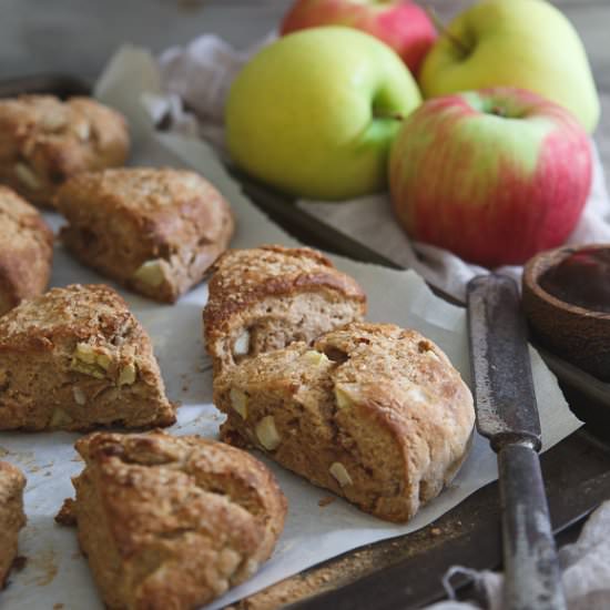 Apple Butter Bacon Scones