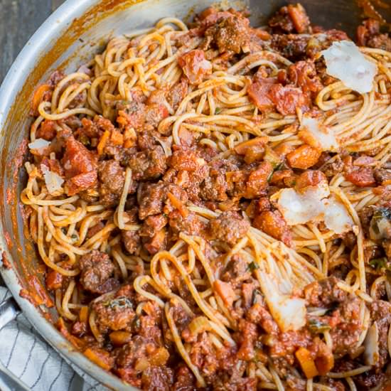 Weeknight Spaghetti Bolognese