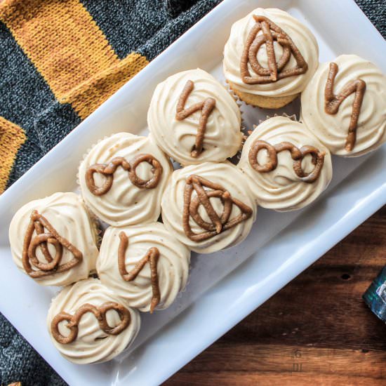 Gluten Free Butterbeer Cupcakes