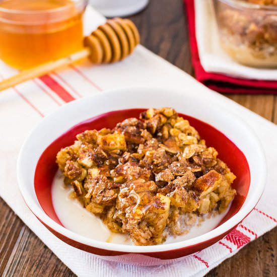 Cinnamon Apple Baked Oatmeal