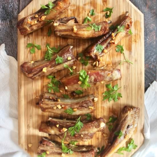 Garlic Lamb Riblets