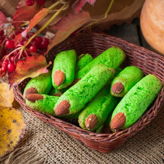 Halloween Witch Finger Cookies
