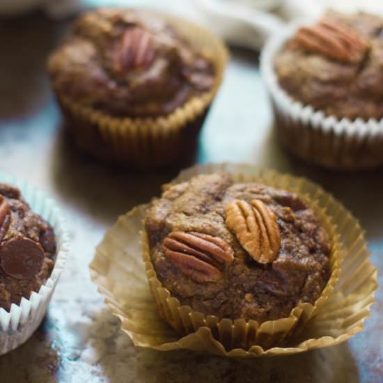 Banana Gingerbread Muffins