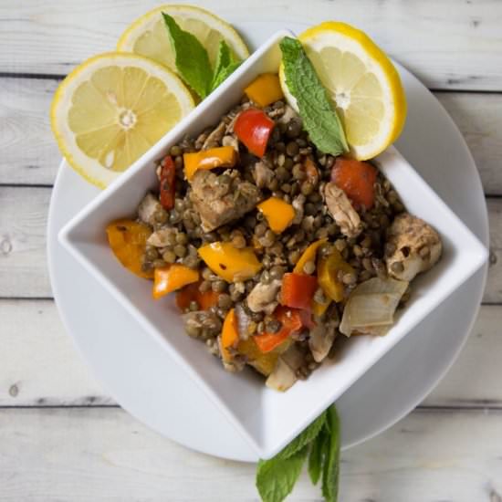 Spicy Lentil Stir Fry