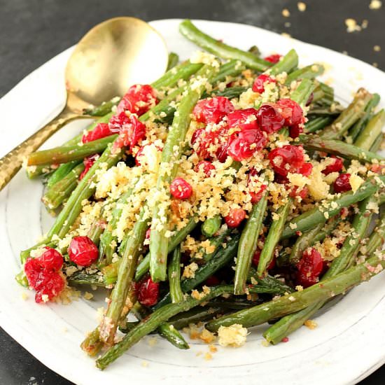 Maple Glazed Green Beans with Panko