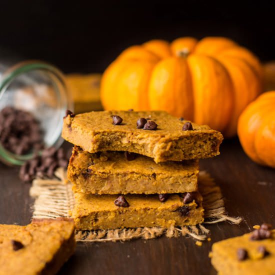 Chickpea Pumpkin Blondies