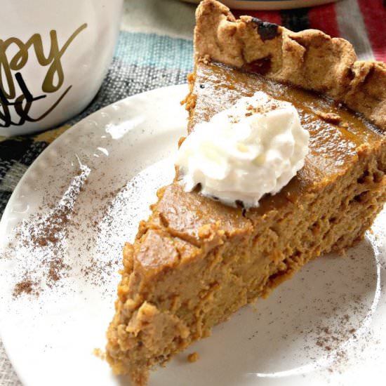 Healthy & Light Pumpkin Pie