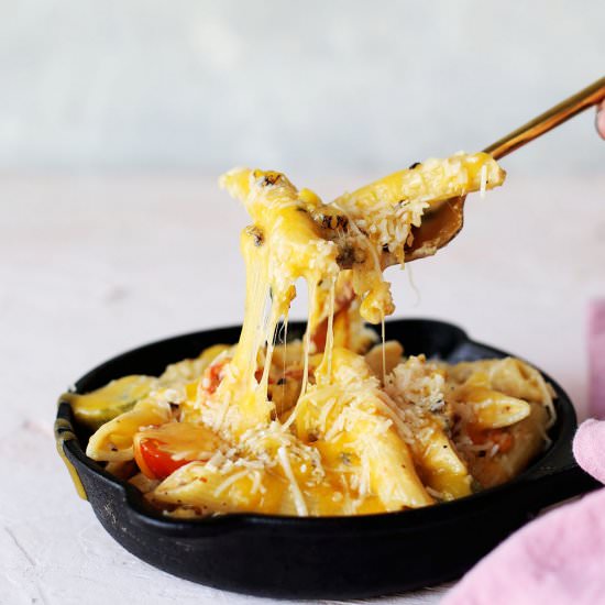 Cheesy Bacon Penne Sweet Corn Carbonara