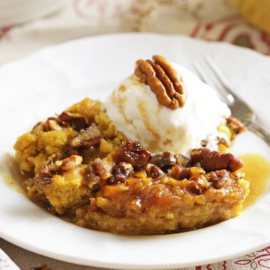 Pumpkin Pecan Cobbler