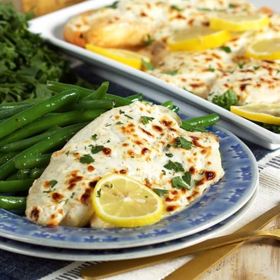 Flaky Parmesan Tilapia