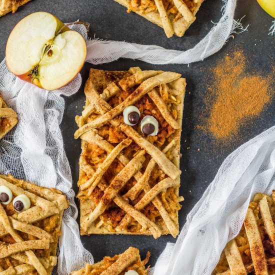 Apple Halloween Mummy Cookies
