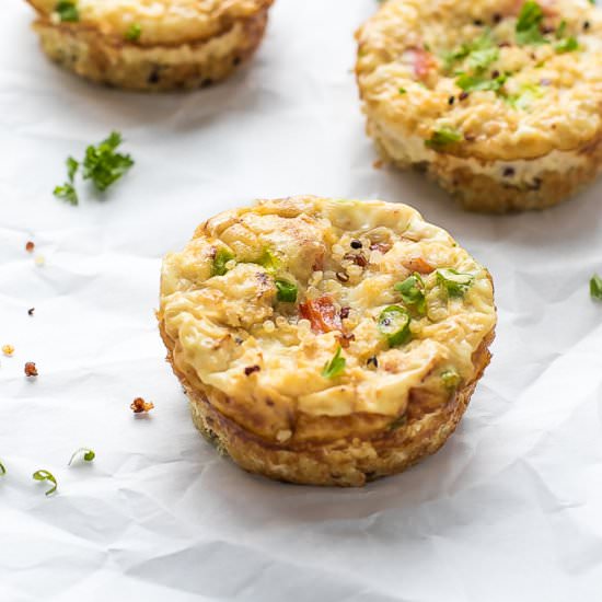Cauliflower Quinoa Egg White Cups