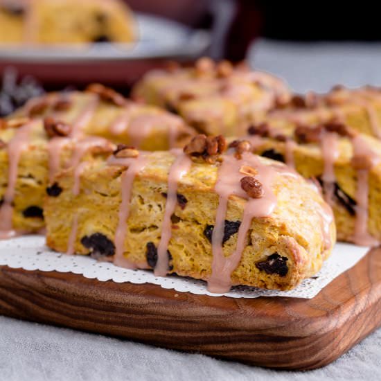 Cherry Pumpkin Scones