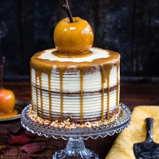 Spiced apple layer cake