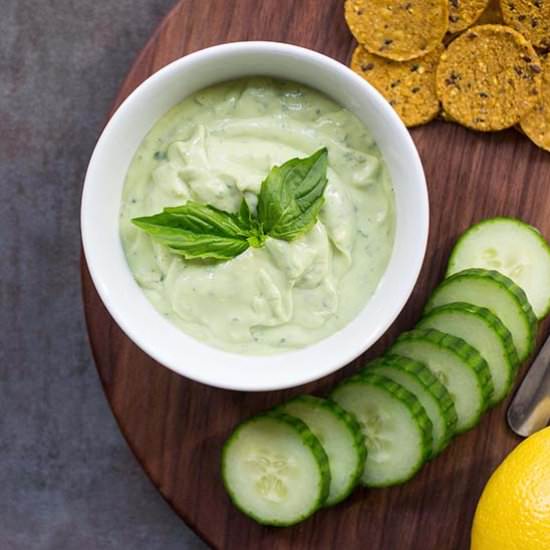 Kefir Avocado Basil Dressing