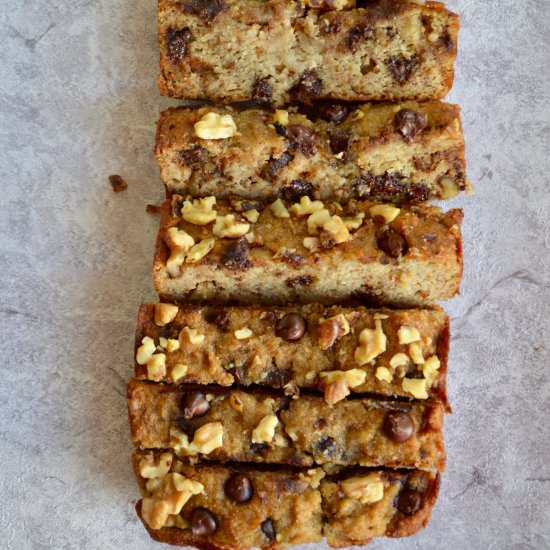 Chocolate Chip Walnut Banana Bread